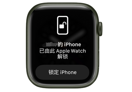 尼勒克苹果手机维修分享用 AppleWatch 解锁配备面容 ID 的 iPhone方法 