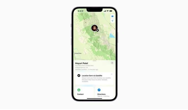 尼勒克苹果14维修分享iPhone14系列中 FindMy功能通过卫星分享位置方法教程 